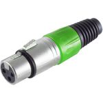 S/CONN maximum connectivity XLR-Kupplung, grün (55022-G)