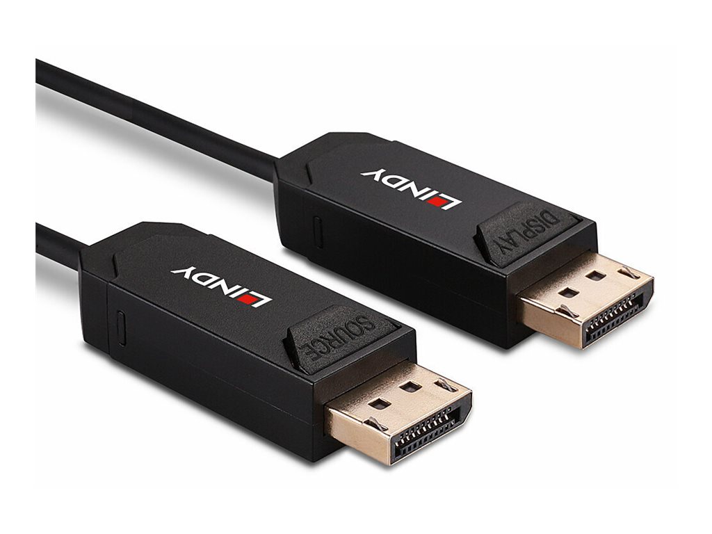 Lindy 38524 DisplayPort-Kabel 40 m DisplayPort 2.0 Schwarz