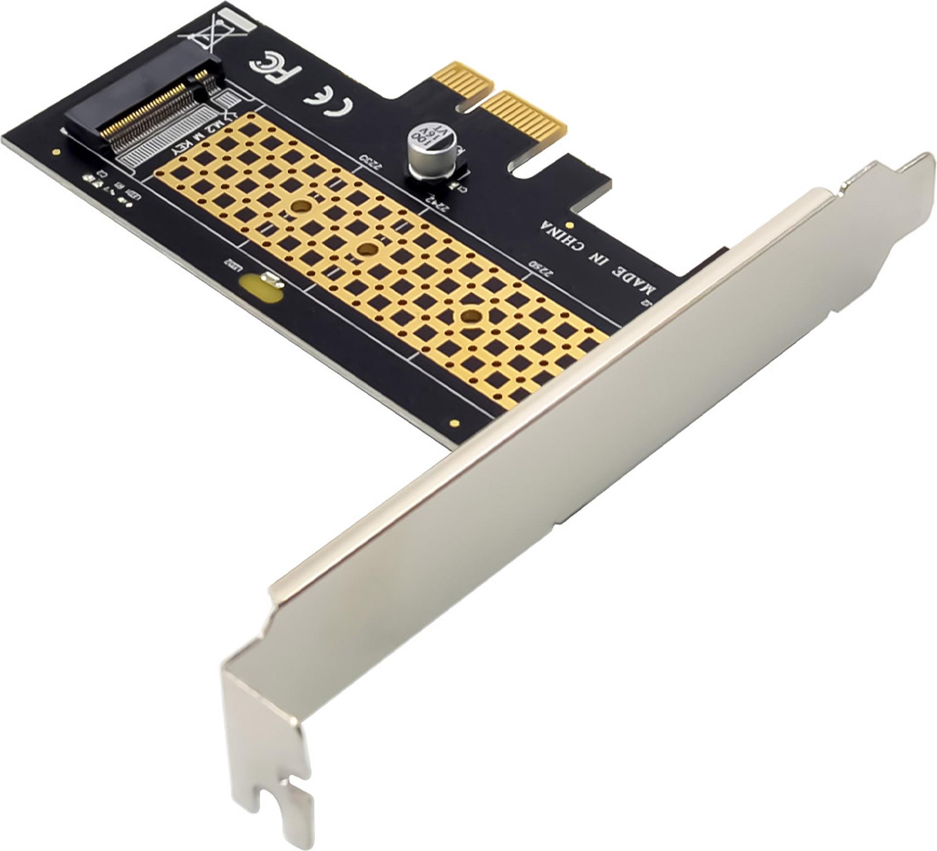 InLine 76660S Speicher-Controller M.2 NVMe PCIe 3.0 x1 Low-Profile Silber