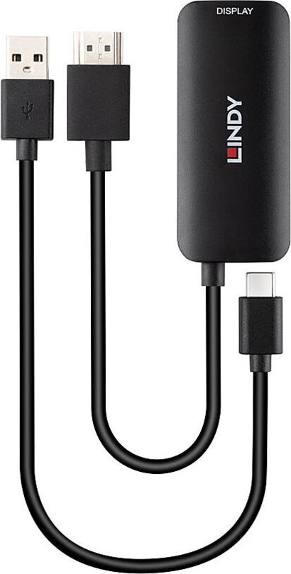 Lindy Konverter HDMI auf USB Typ C mit STromversorgung (43423)