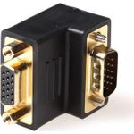 ACT Angled adapter VGA male to female. Gender: VGA Angled M/F Vga angled adapter m/f down (AB9066)