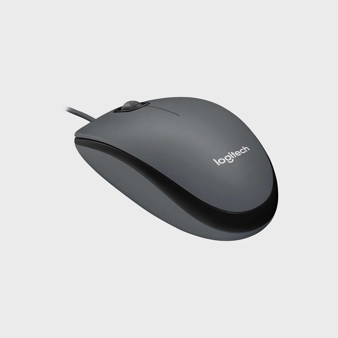 Logitech M100 Kabelgebundene Maus USB Schwarz