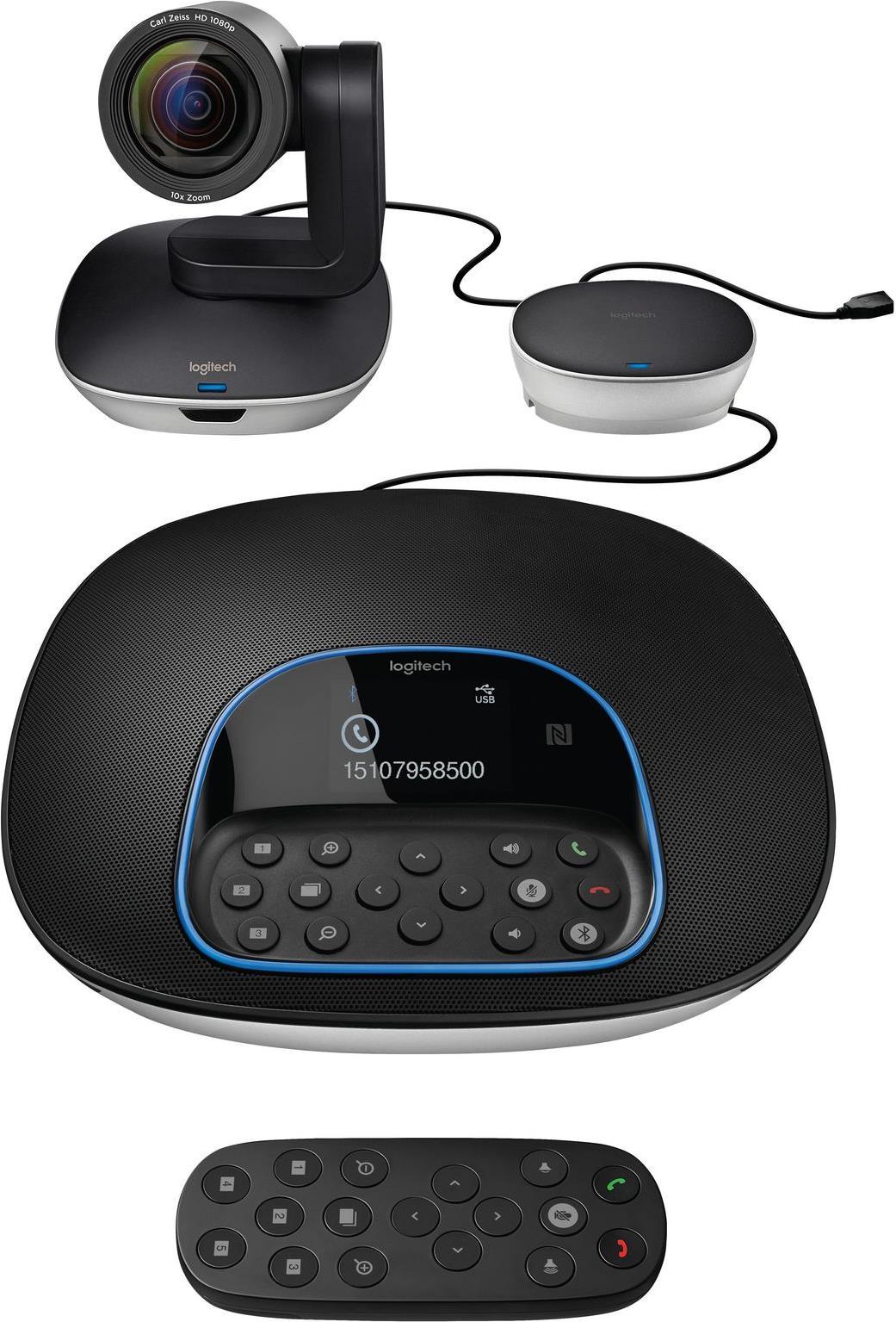 Logitech GROUP Videokonferenzsystem Full HD 1080p 30 fps Schwarz, Grau