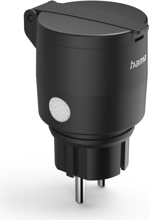 Hama Smarte WLAN-Steckdose, f. außen IP44, Matter, Stromverbrauchsmesser, 2.300W (00176656)