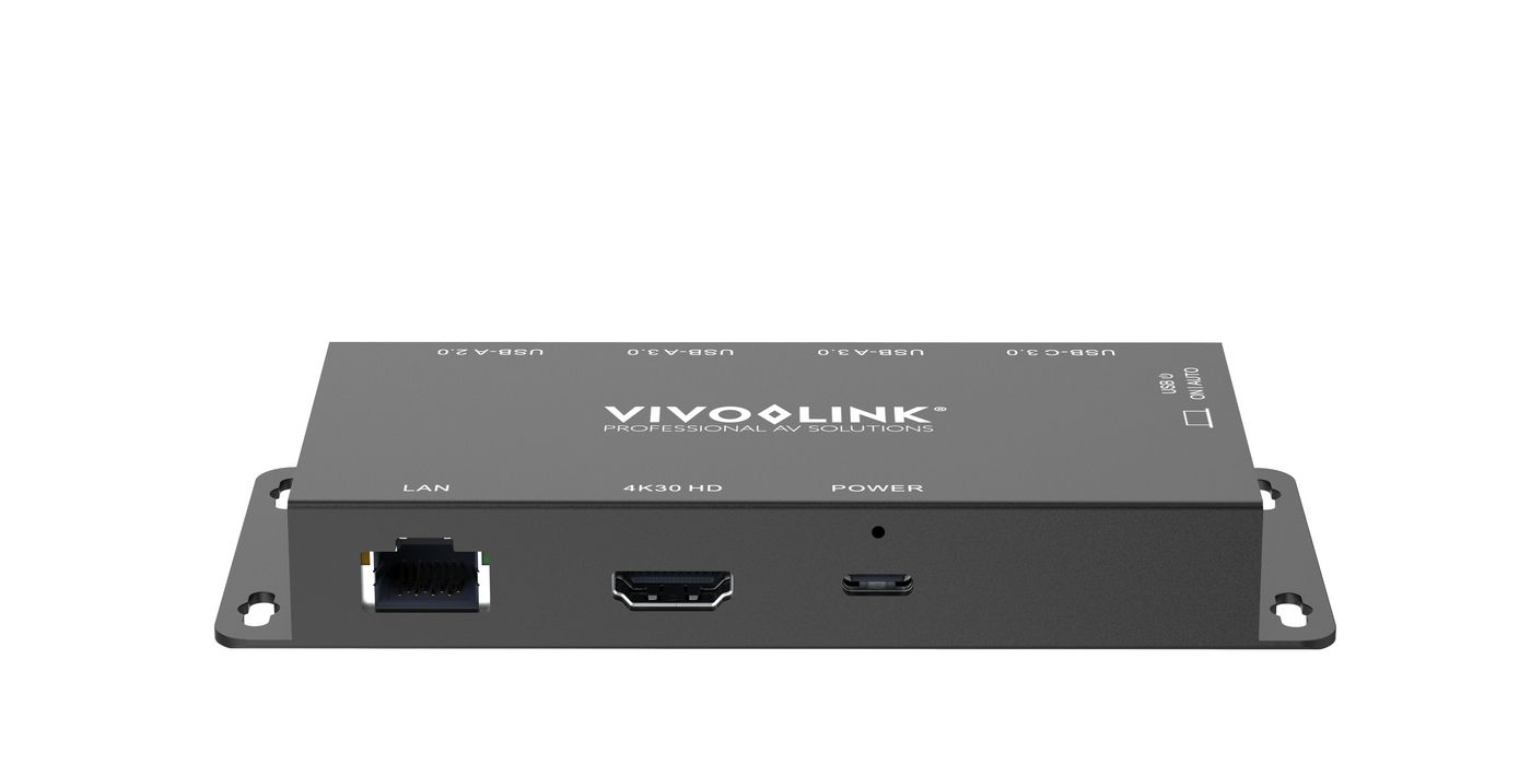 VivoLink VLUSBCHUB2V2 Dockingstation USB-C 3.2 Gen 2 HDMI 1GbE Grau