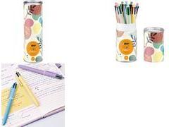 BIC Druckkugelschreiber 4 Colours Mineral Tones, 8er Dose Strichstärke 0,32 mm, Strichfarbe: blau, rot, grün, schwarz, - 1 Stück (303300)