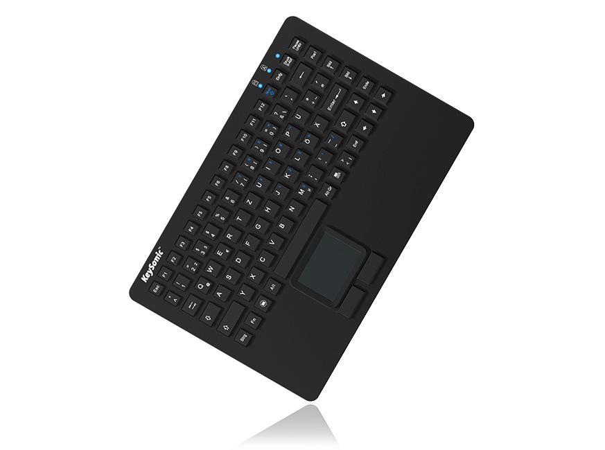 KeySonic KSK-5230IN Tastatur Touchpad IP68 Schweizer Layout Schwarz