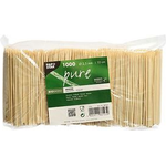 PAPSTAR Spieße "pure", aus Bambus, Länge: 100 mm Durchmesser: 2,5 mm, im Polybeutel - 1 Stück (88143)