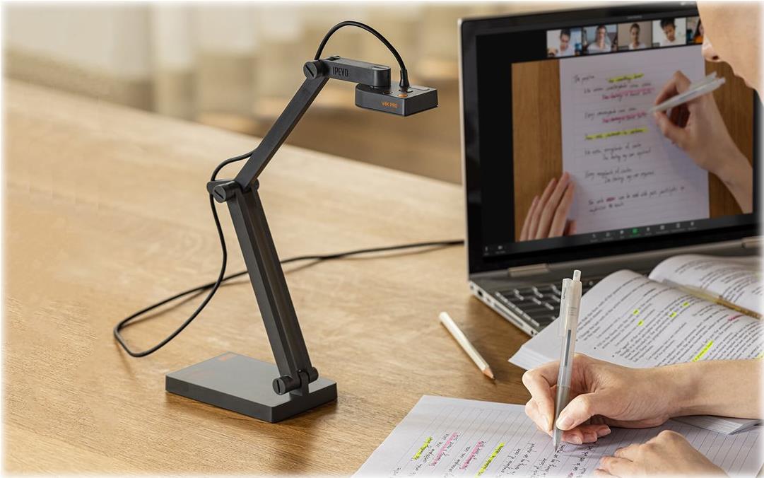IPEVO V4K PRO 8 MP USB Dokumentenkamera Slate Gray