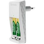 VARTA Mini Charger Ladegerät inkl. 2x AAA 800mAh Akku Zuverlässige Funktionen für hervorragende Ladeergebnisse in Kombination mit einem modernen VARTA-Design bieten bestes Preis-Leistungs-Verhältnis. (57656201421)