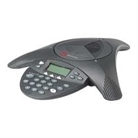 POLYCOM SoundStation 2 with Display expandable incl. 220V-240V AC power/telco module power cord with Swiss SEV 1010 (2200-16200-119)