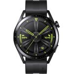 Huawei Watch GT 3 - Active Edition - 46 mm - black steel - intelligente Uhr mit Riemen - Flouroelastomer - schwarz - Handgelenkgröße: 140-210 mm - Anzeige 3.6 cm (1.43") - 4 GB - Bluetooth - 42.6 g