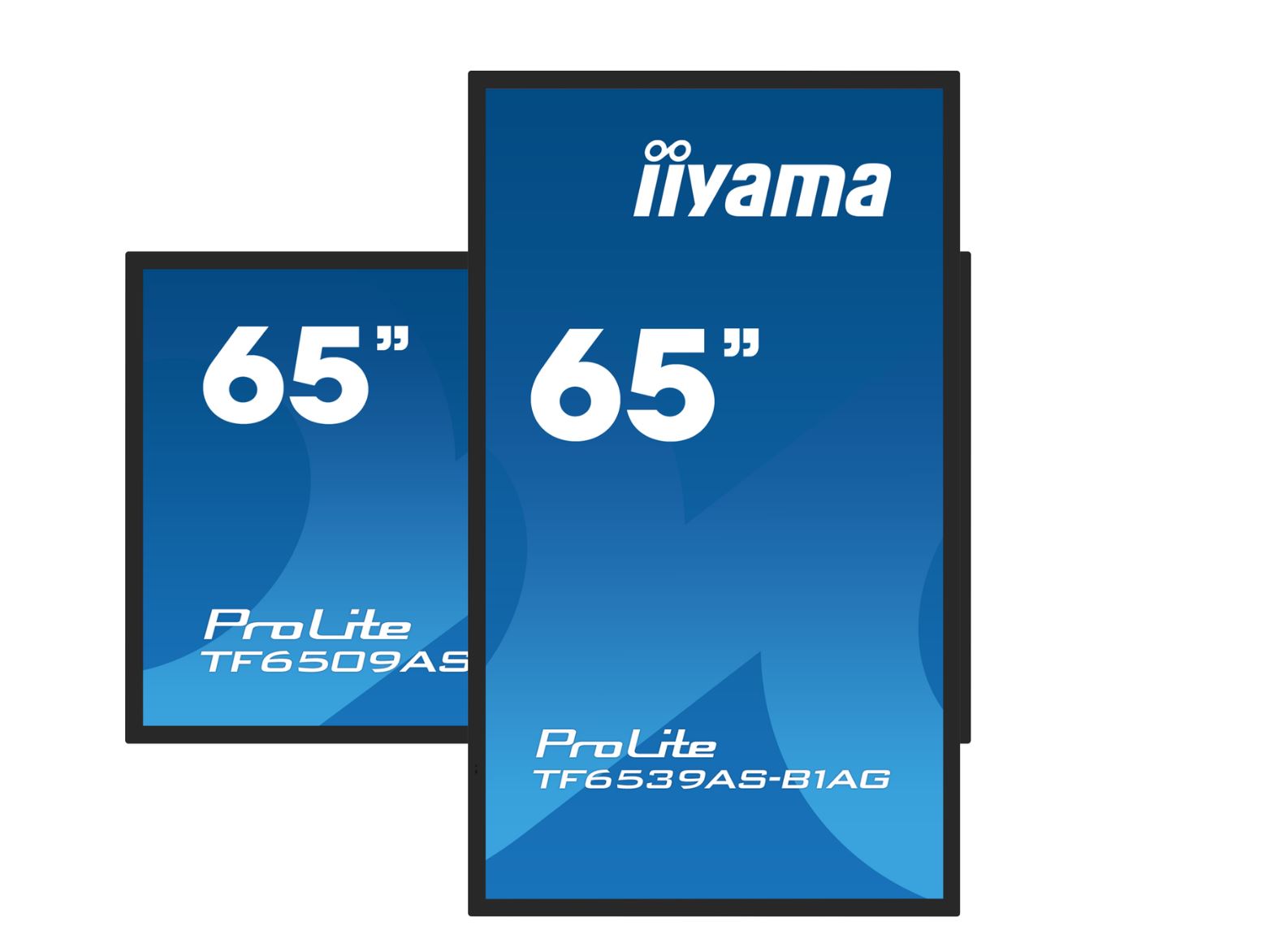 iiyama 65" Bonded PCAP Anti-glare Bezel Free 40-Points Touch Screen, 3840x2160, Android 11 OS (kiosk mode to disable Android, iiSignage2, EShare, Browser), Memory 4GB, Storage 32GB, IPS panel, 24/7 operation, 2xHDMI, DisplayPort, 435cd/m² (500cd/m² panel) [Energieklasse F] (TF6539AS-B1AG)