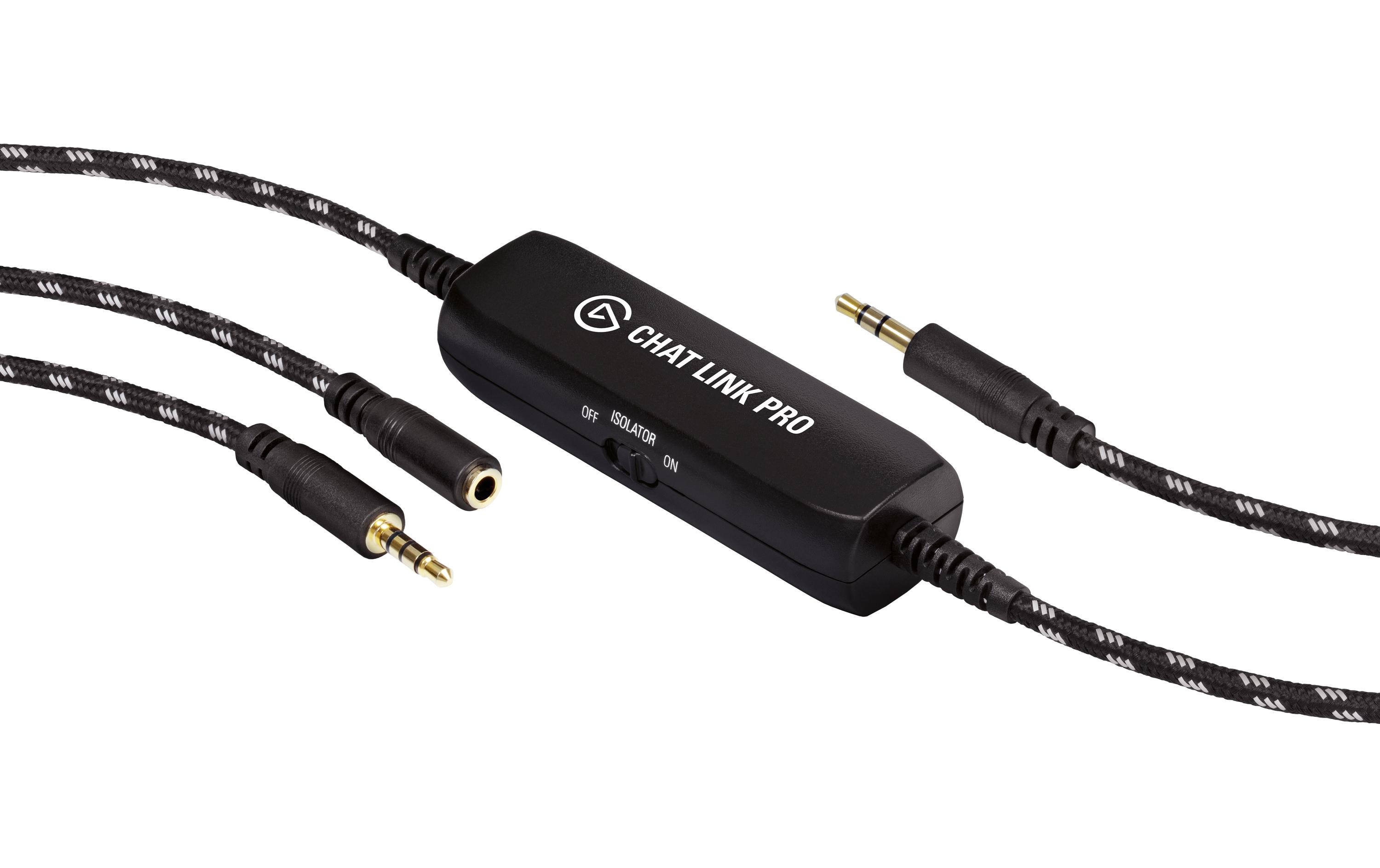 Elgato Chat Link Pro Audio-Kabel 2,5 m 3,5 mm Buchse 2 x 3,5 mm Stecker Schwarz