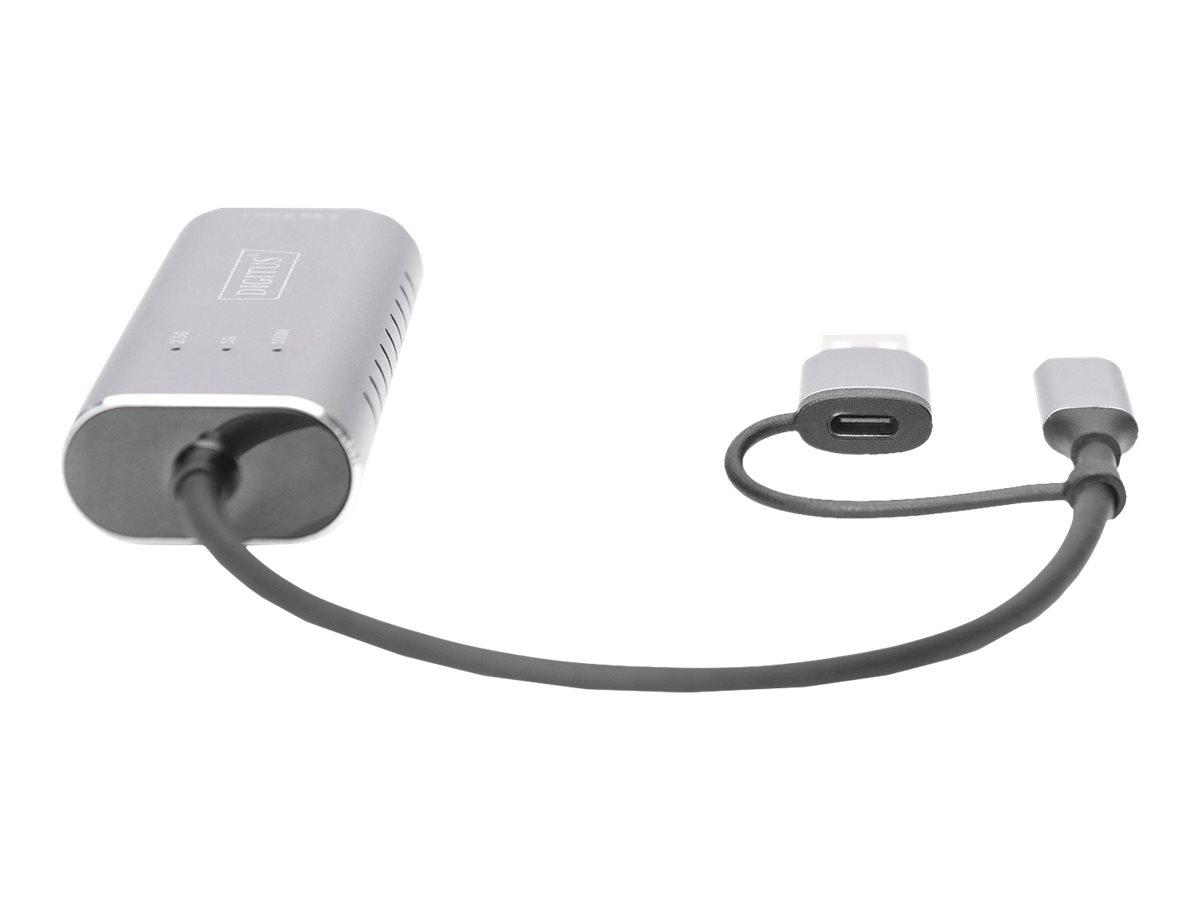 Digitus DN-3028 USB-C/USB-A Netzwerkadapter 2.5GBase-T Grau