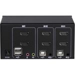 Inter-Tech AS-22HA HDMI Tastatur/Video/Maus (KVM)-Switch Schwarz (88887243)