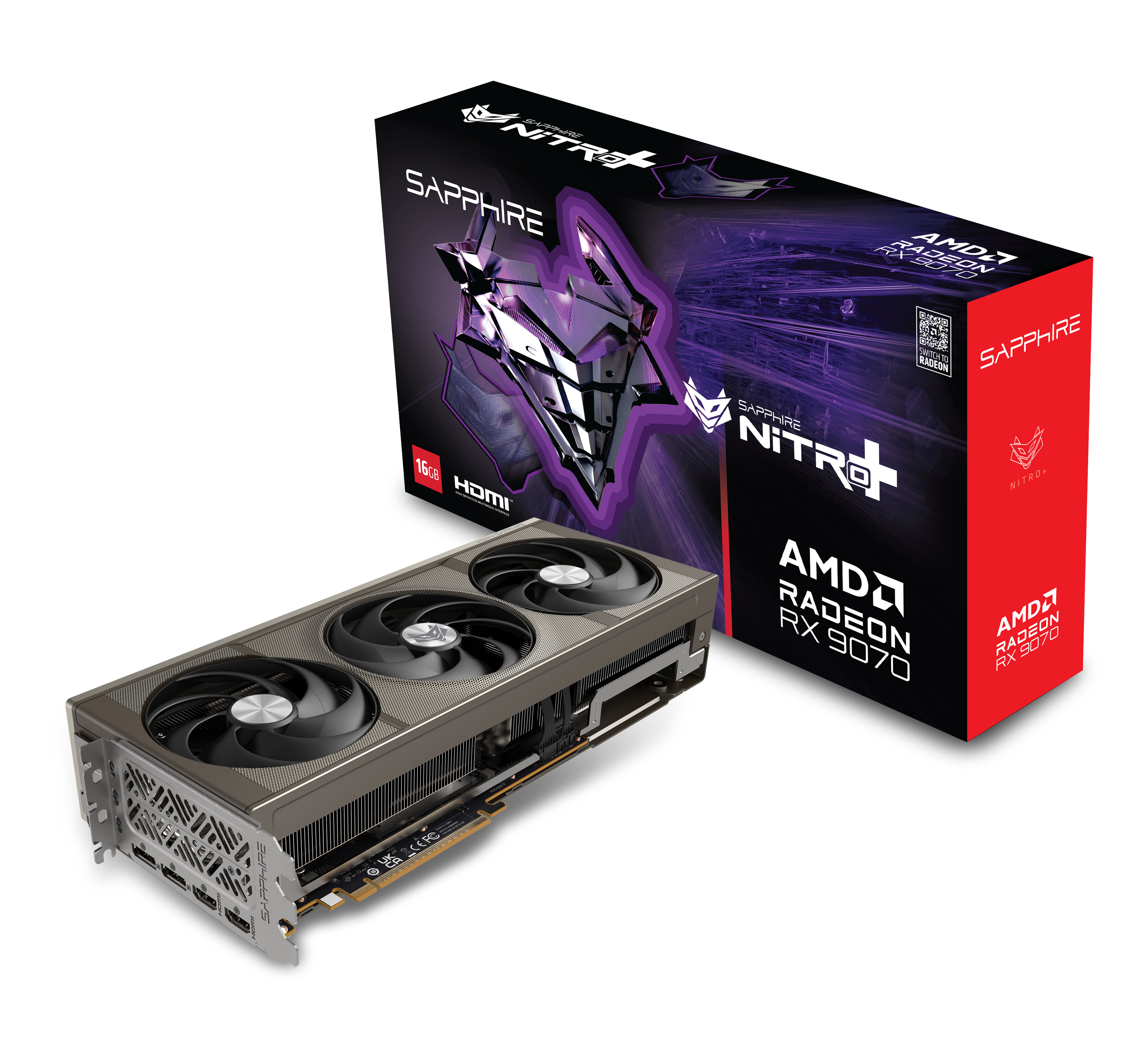 Sapphire NITRO+ Radeon RX 9070 16 GB GDDR6 Grau