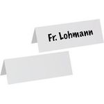 MAUL HEBEL Tisch-Namensschilder, Karton, weiß,(B)210x(H)75mm Inhalt: 100 Stück (63936-02)