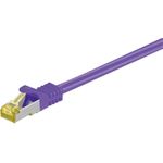 DSIT RJ45 Netzwerkkabel S/FTP (PiMF), mitCat.7 Rohkabel, Violett, 5m (DC-78-050)