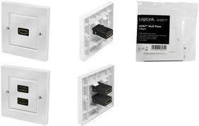 LogiLink Anschlussdose, 2x HDMI Kupplung (AH0018)