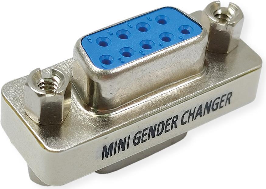 VALUE Mini Gender Changer, DB9 BU/BU (12.99.2030)