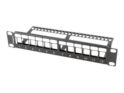 Lanberg PPKS-9112-B Patchpanel 12 Port 1U Schwarz