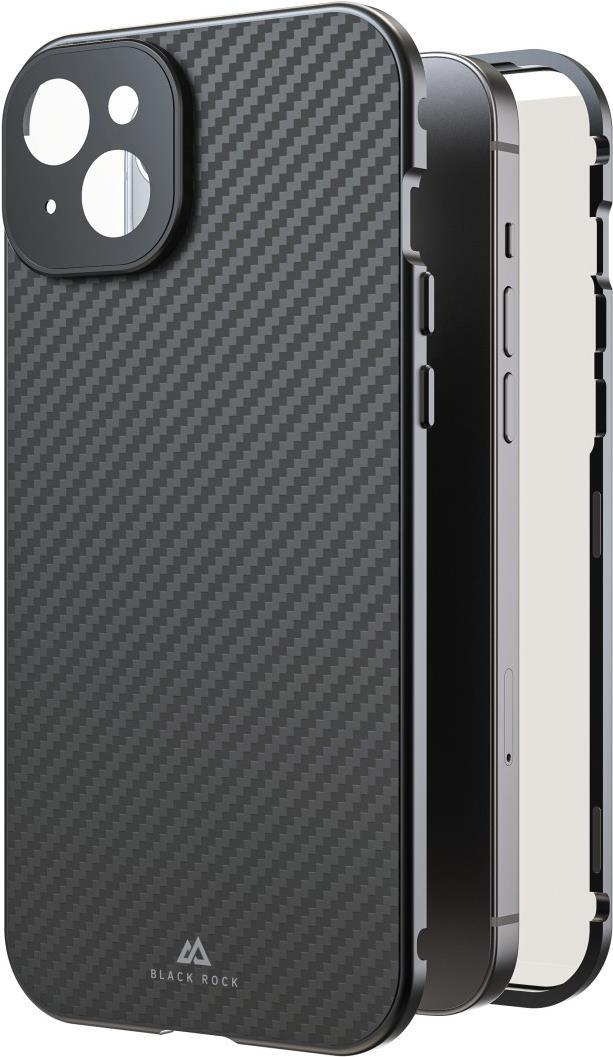 Black Rock Cover 360° Glass für Apple iPhone 15 Plus, Real Carbon (00221298)