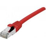 Patchkabel CAT. 6, F/UTP, PoE, halogenfrei, rot, 25,0 m Geschirmtes Patchkabel mit Rastnasenschutz (854403)