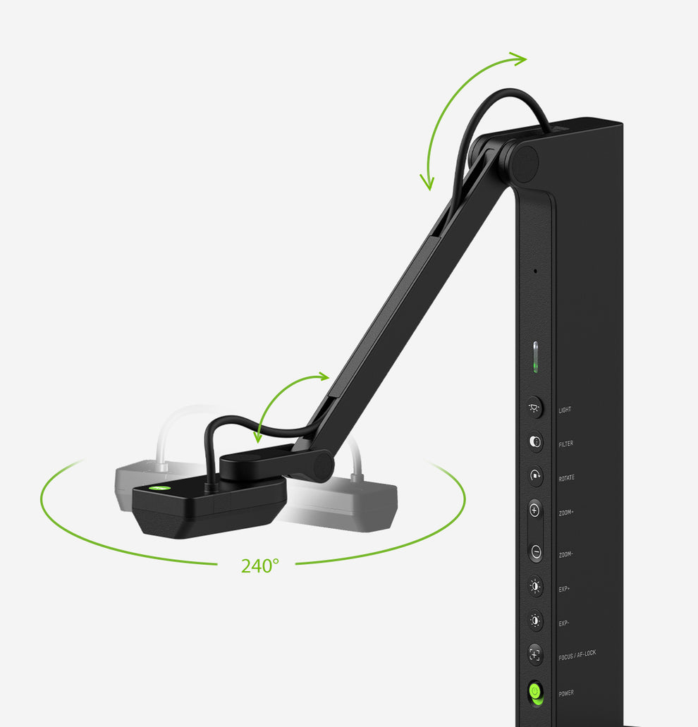 IPEVO VZ-R Ultra Dokumentenkamera 13 MP USB HDMI Schwarz