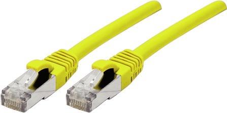 Patchkabel S/FTP (PiMF), Cat 6A (EIA/TIA), gelb, 2,0 m Patchkabel mit besonders schmalem Knickschutz (858422)