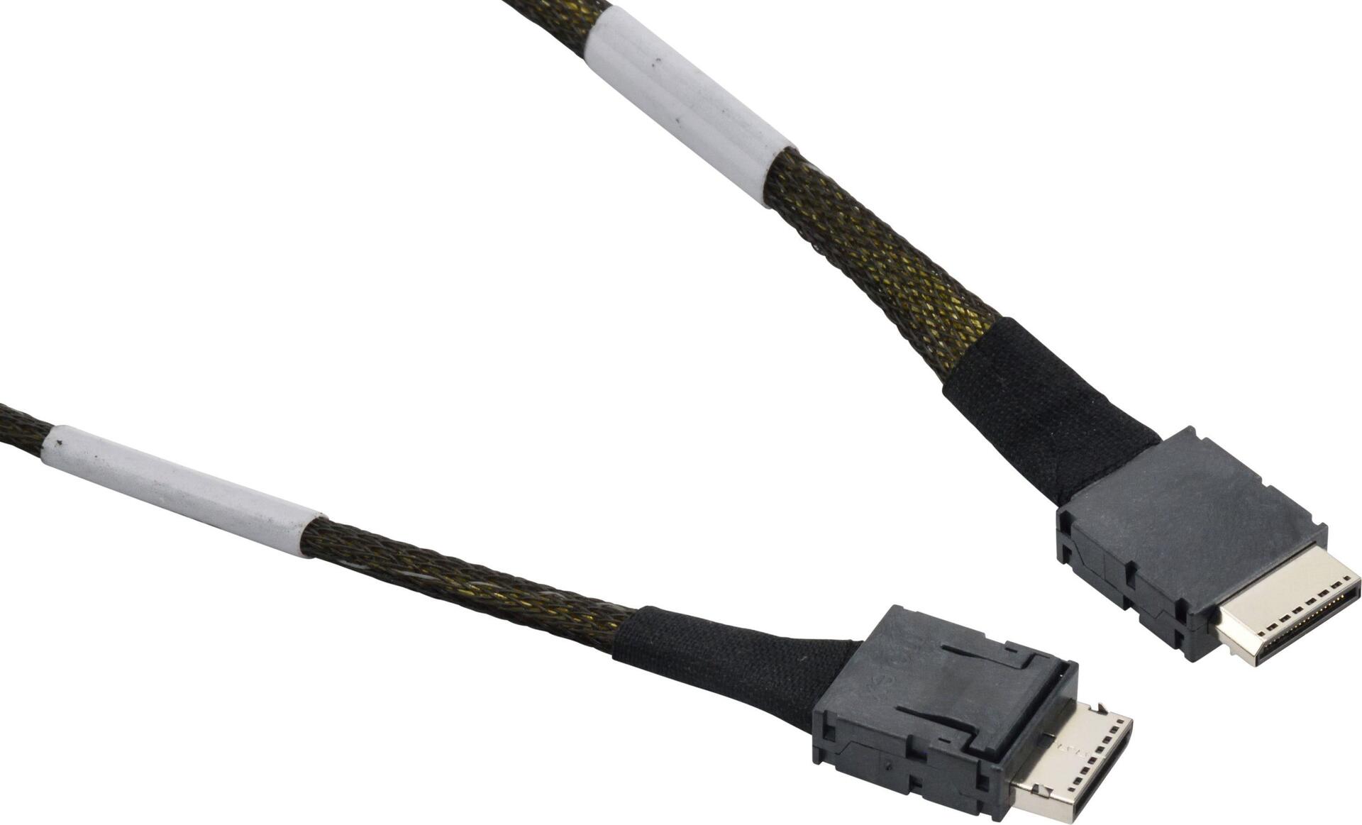 Supermicro CBL-SAST-0974-1 cable gender changer OCuLink SFF-8611 Schwarz (CBL-SAST-0974-1)