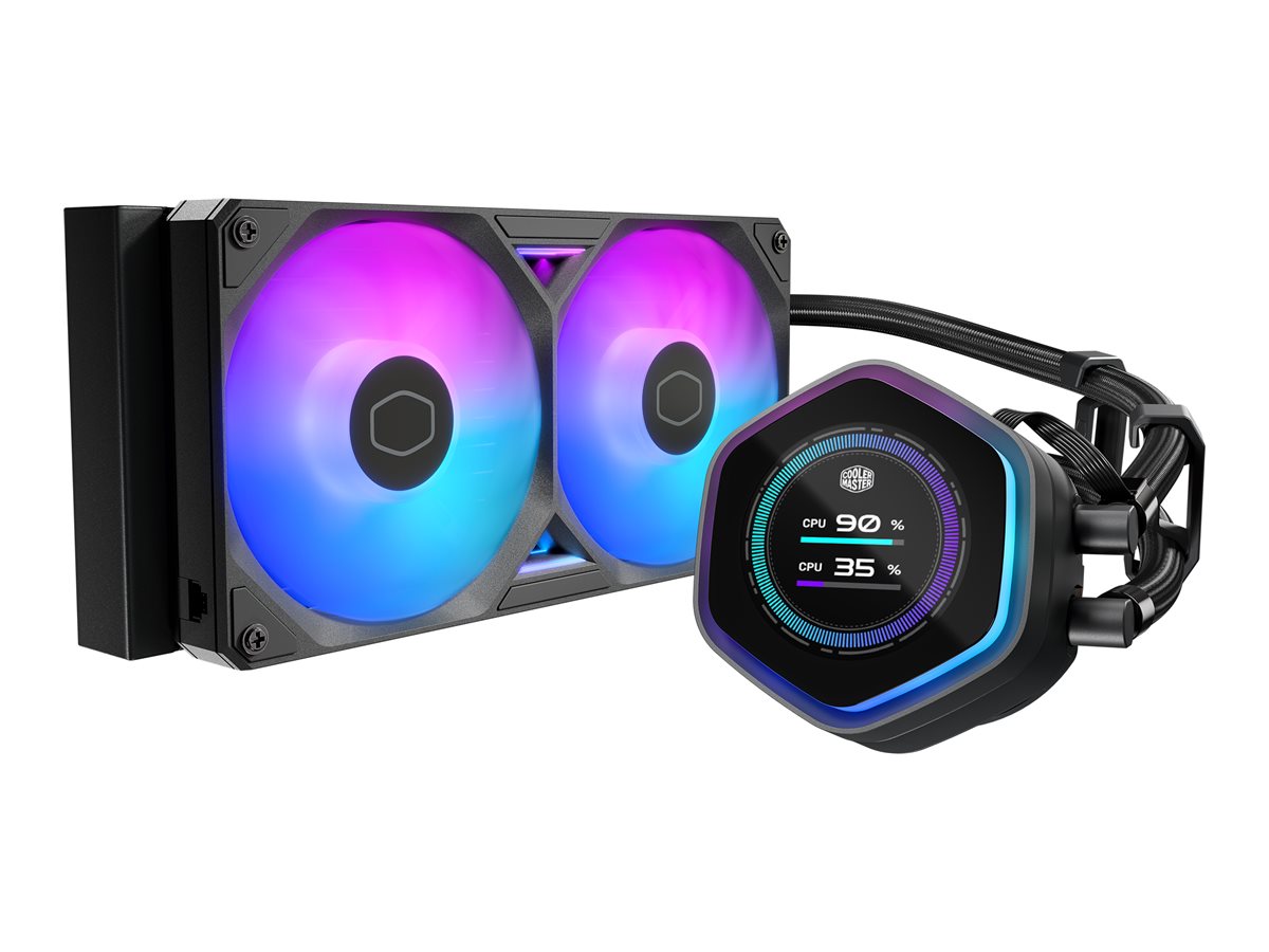 Cooler Master MasterLiquid 240 Atmos II LCD ARGB Schwarz