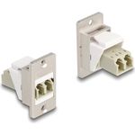 Delock Panel Mount Keystone Modul LWL LC Duplex Buchse zu konisch (67169)