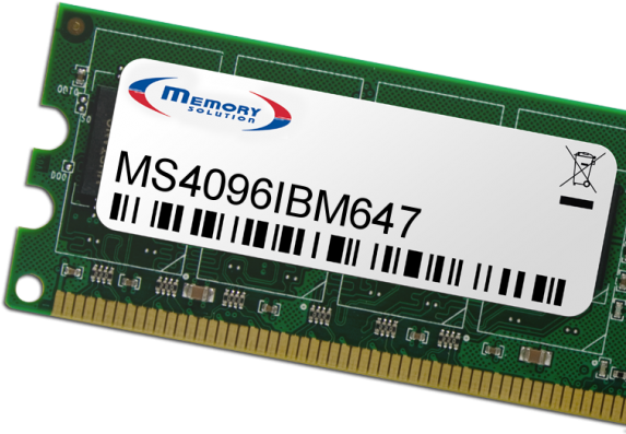 Memory Solution MS4096IBM647 Speichermodul 4 GB 1 x 4 GB (MS4096IBM647)