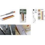 Bradas Bohrlochmarker, Strichbreite: 1,0 mm, ohne Kappe grau, filigraner Tieflochmarker für Bohrlöcher & schwer - 1 Stück (DIY-PCAW01GY-B)