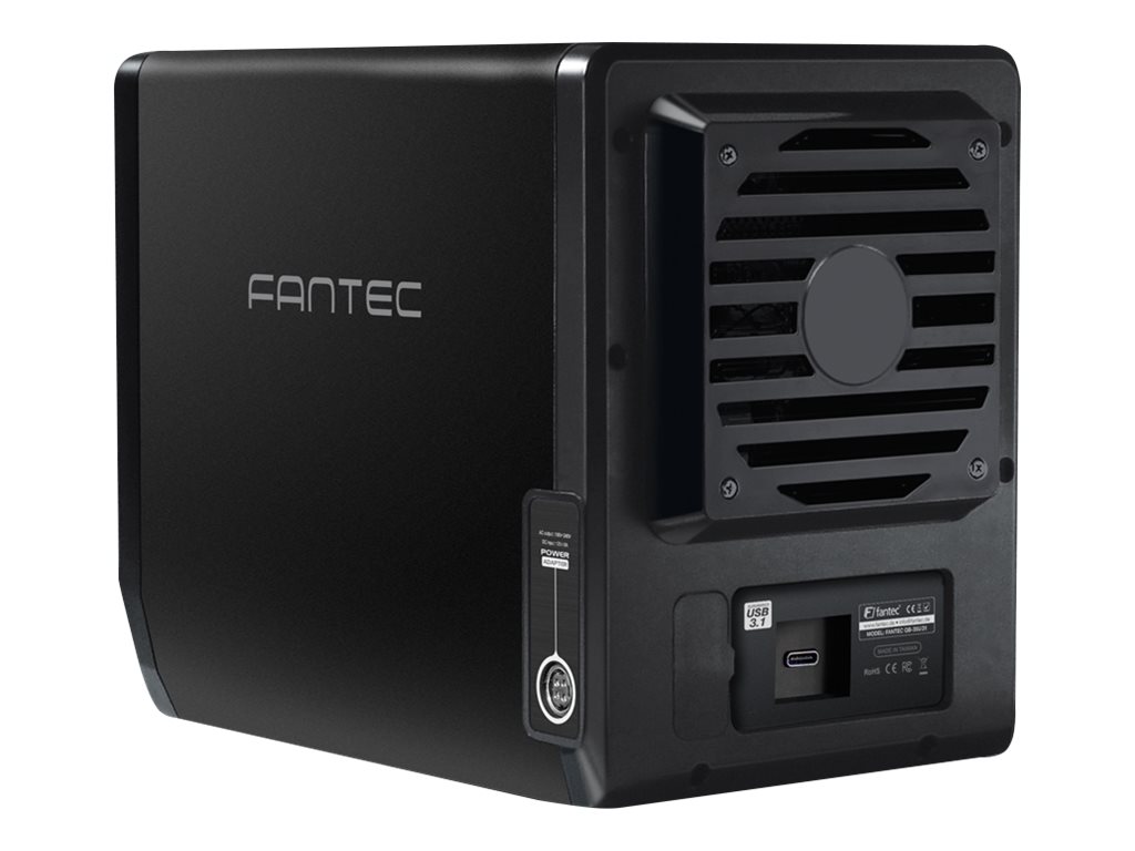 Fantec QB-35U31 Festplatten-Array 4x 3,5" SATA USB 3.1 Gen 2 Schwarz