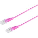 S/CONN maximum connectivity ISDN-Anschlusskabel, RJ45 Stecker auf RJ45 Stecker, Rundkabel, 4-adrig, magenta, 2,0m (70078-M-2)