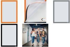 Nobo 2 Magnetrahmen selbstklebend orange A3 (1915698)