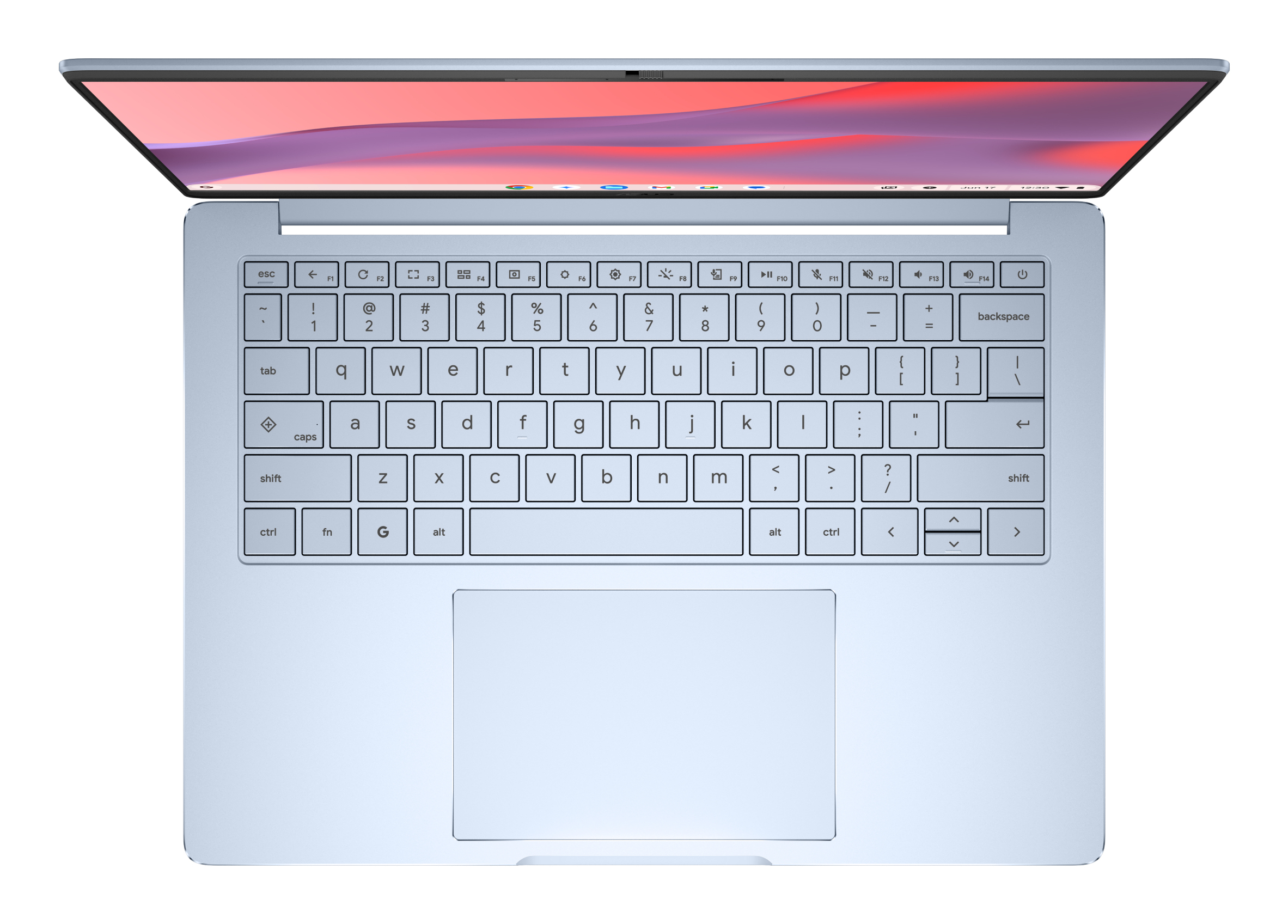 ASUS Chromebook CM14 14" MediaTek Kompanio 540 8 GB RAM 128 GB eMMC ChromeOS Blue Aura