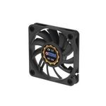 Titan Lüfter, 60 x 60 x 10 mm, mit Tachosignal, Flüssigkeits-Gleitlager 12 V DC, 15,3 mü/h, 3600 U/min, <26 dB(A) (TFD-6010L12Z)