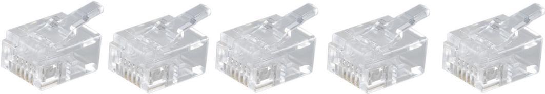 shiverpeaks BASIC-S Modular-Stecker RJ45, ungeschirmt 6-polig, 6 Kontakte belegt, DEC-Ausführung, vergoldete Kon- (BS72050-DEC-5)