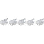shiverpeaks BASIC-S Modular-Stecker RJ45, ungeschirmt 6-polig, 6 Kontakte belegt, DEC-Ausführung, vergoldete Kon- (BS72050-DEC-5)