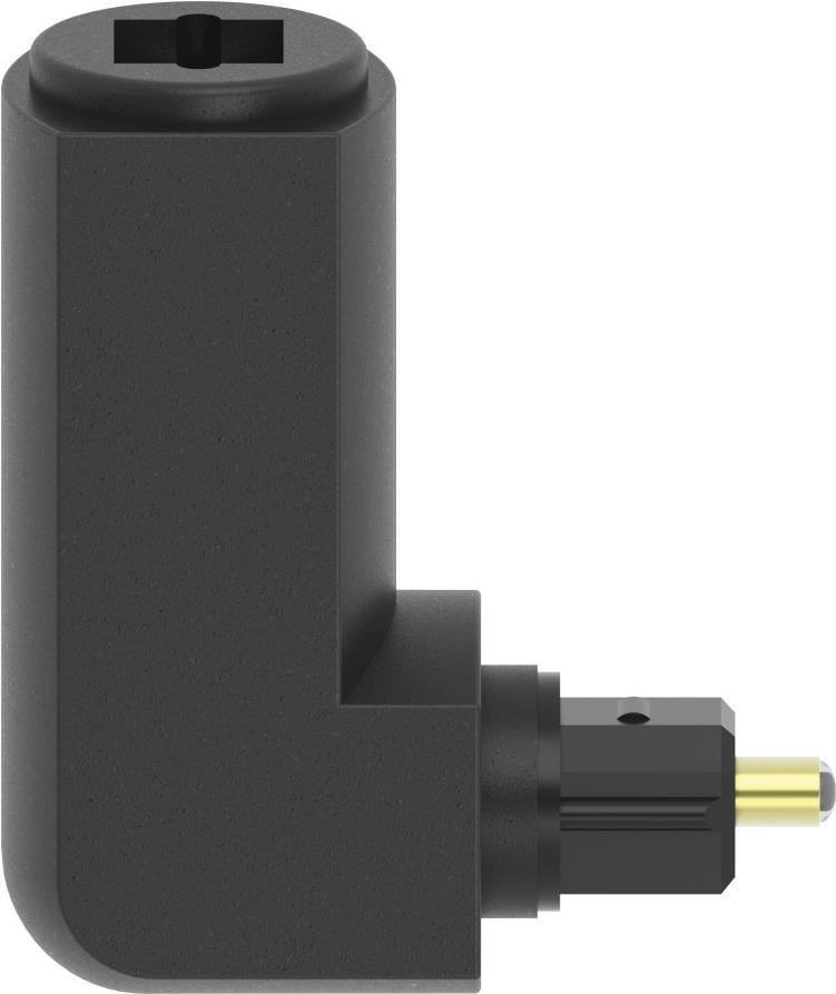 Hama ODT-Adapter, Toslink-Stecker - Toslink-Kupplung, vergoldet, 90° (00205177)