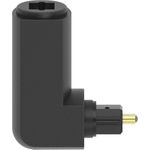 Hama ODT-Adapter, Toslink-Stecker - Toslink-Kupplung, vergoldet, 90° (00205177)