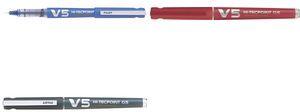 PILOT Tintenroller V5 Hi-Tecpoint, nachfüllbar, rot Schaftfarbe: rot, Strichstärke: 0,3 mm, Begreen, - 1 Stück (442797)