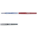 PILOT Tintenroller V5 Hi-Tecpoint, nachfüllbar, rot Schaftfarbe: rot, Strichstärke: 0,3 mm, Begreen, - 1 Stück (442797)