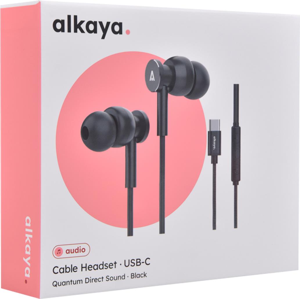 alkaya Quantum Direct Sound Kabel Headset schwarz (BH-30004)