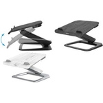 Fellowes Notebook-Ständer Hana Series, weiß für Notebooks bis 43,18 cm (17"), Gasfederarm für Höhenein - 1 Stück (8064401)