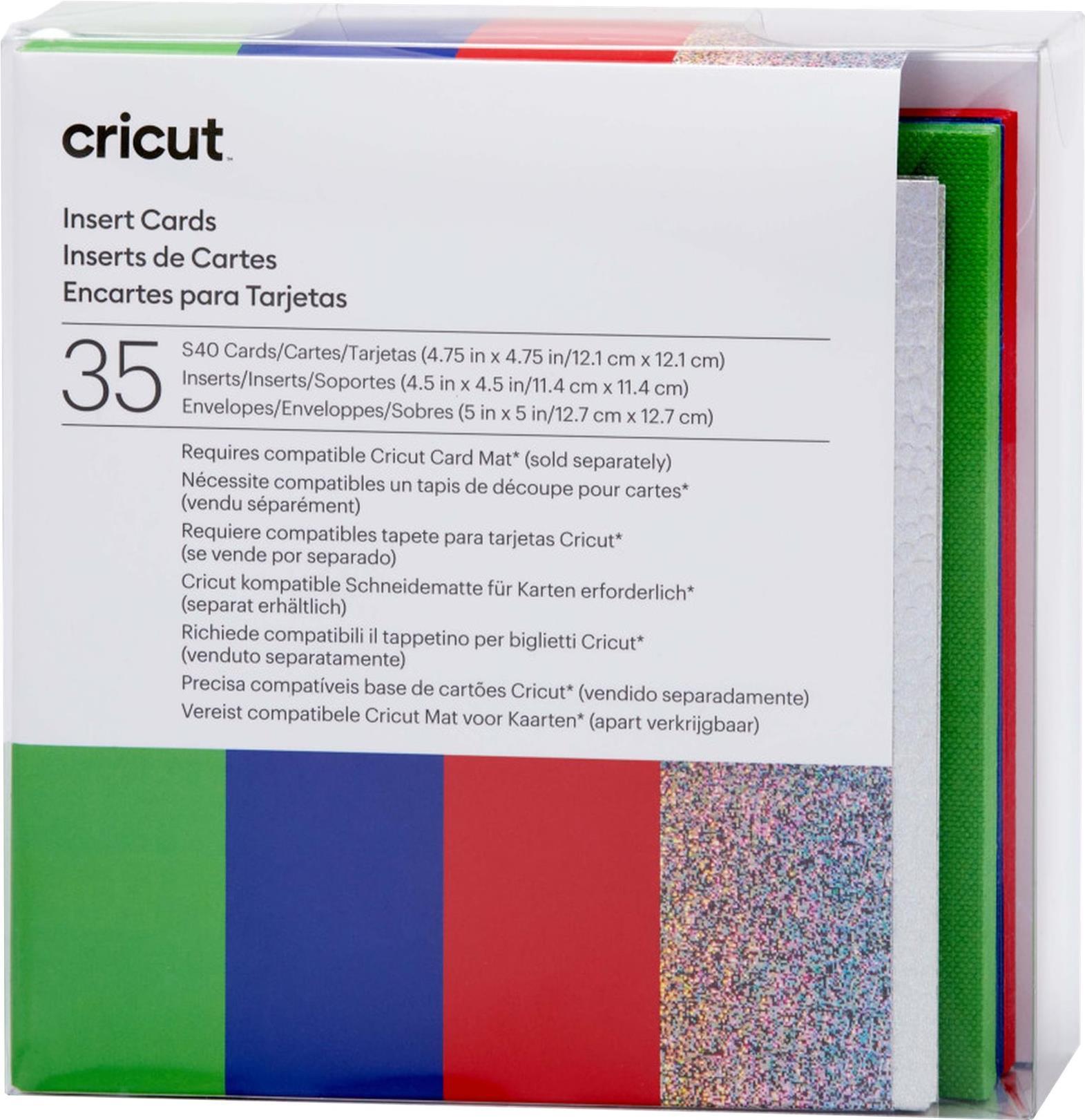 Cricut Insert Cards Rainbow S40 Kartenset Rot, Blau, Grün (2009475)