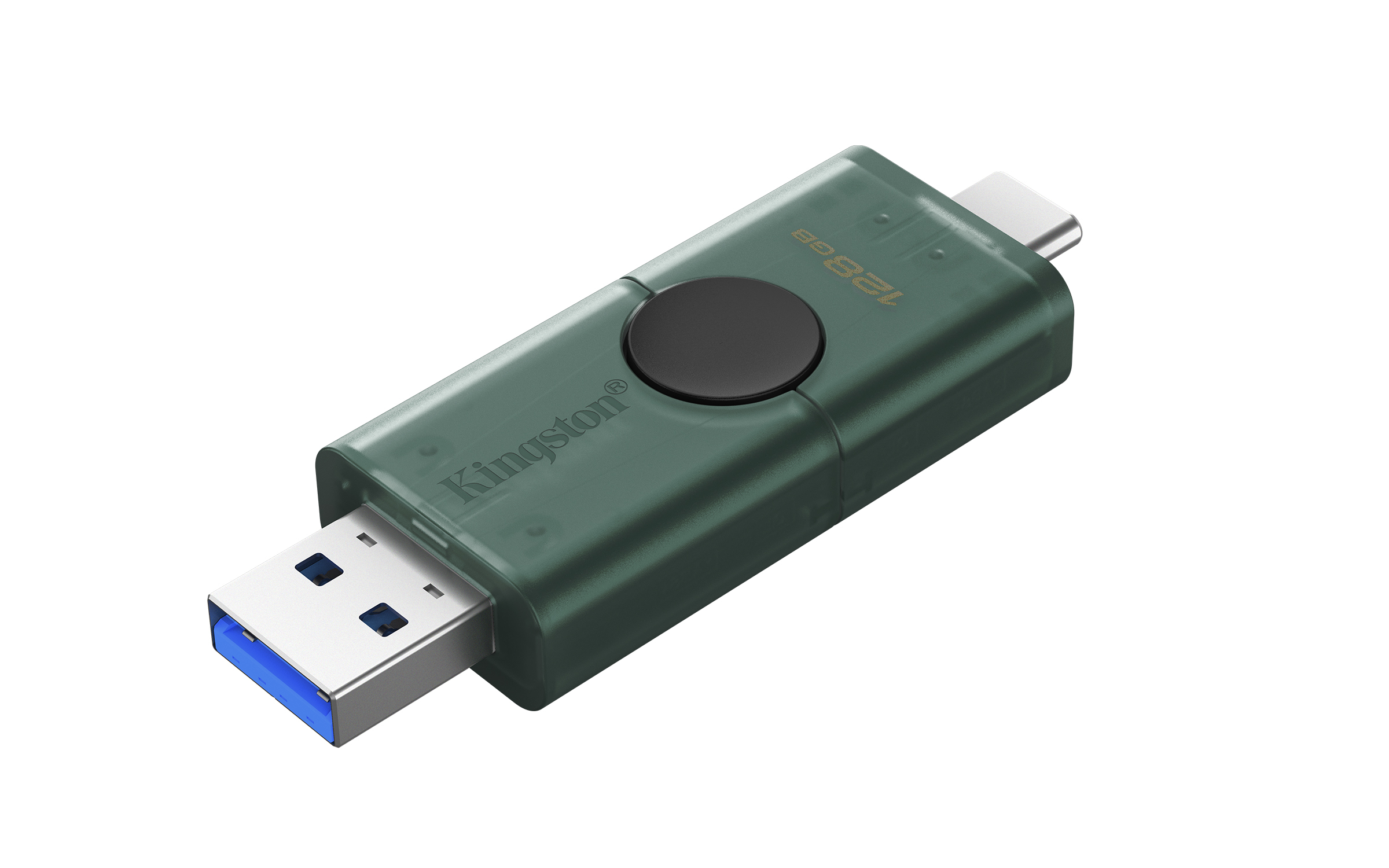 Kingston DataTraveler Duo USB-Stick 128 GB USB-A / USB-C 3.2 Gen 1 Schwarz, Grün